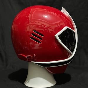 Power Rangers Red Samurai Helmet / Red Samurai Sentai Shinkenger Helmet ...