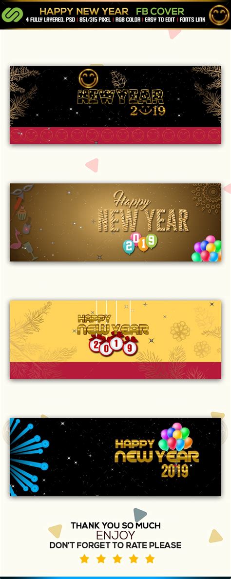 Happy New Year Facebook Cover - Graphics | CodeGrape