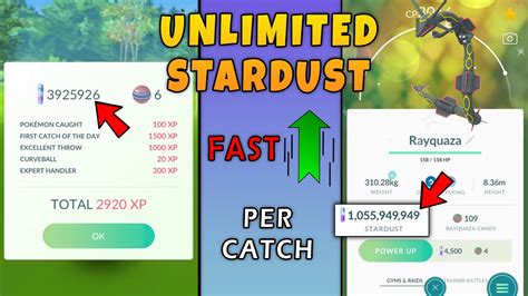 How To Get Unlimited Stardust Per Catch In Pokemon Go Pokemon Go