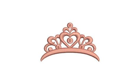 Princess Crown Embroidery Design Machine Embroidery Design 7 Size