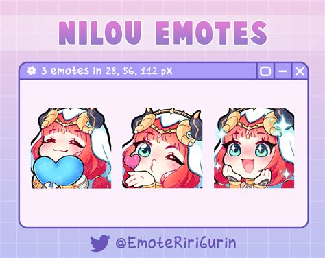 Yae Miko Genshin Impact Smug Pray Love Emote Set For Twitch Discord Custom Gaming Streaming