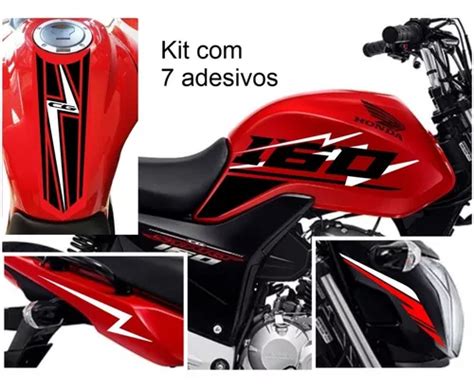 Adesivo Cg Start Kit Adesivos Red Parcelamento Sem Juros