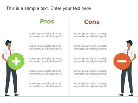 Pros And Cons Powerpoint Template