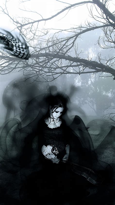 Gothic Iphone Wallpaper Illustration Black And White Darkness Drawing