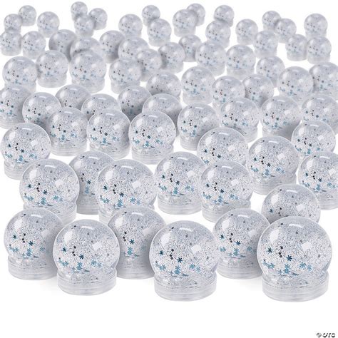 Bulk Winter Snow Globe Slime 72 Pc