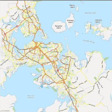 Map of Auckland, New Zealand - GIS Geography