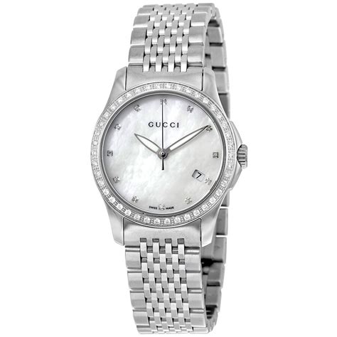 Gucci G Timeless Mother Of Pearl Dial Ladies Watch Ya126508 G