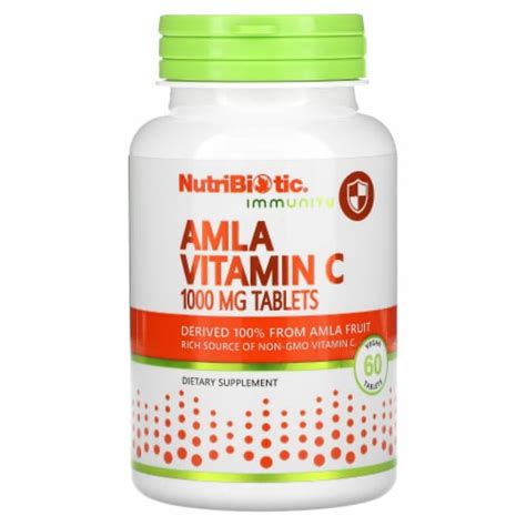 NutriBiotic Immunity Amla Vitamin C 1 000 Mg 60 Vegan Tablets 60