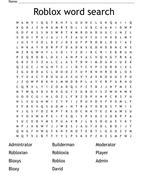 Roblox Party Game Word Search Chalkboard Roblox Party Game Roblox