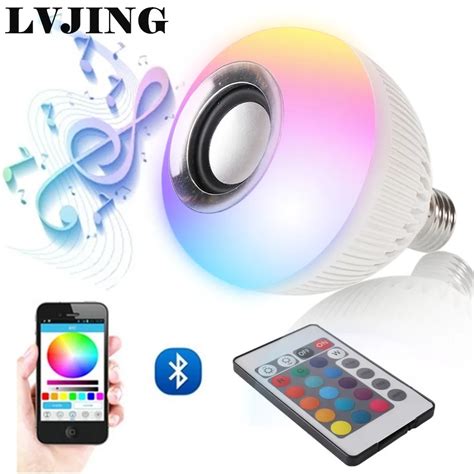 Rgb Wireless Bluetooth Speaker Bulb Music Playing Energy Saving Rgb