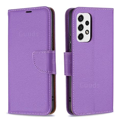 Classic Luxury Litchi Leather Phone Wallet Case For Samsung Galaxy A