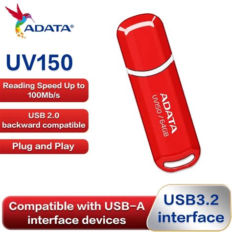 Original ADATA UV150 USB Flash Drive 64GB 32GB High Speed USB 3 2 Flash