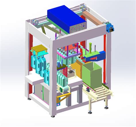 【非标数模】饮料装箱包装机3d数模图纸 Igs格式solidworks 仿真秀干货文章