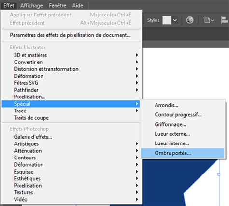 Cr Er Modifier Et Supprimer Une Ombre Port E Sur Illustrator Texte