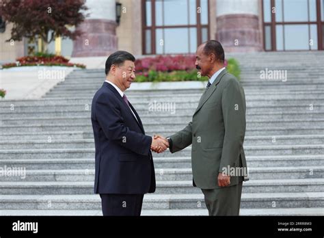 China Präsident Xi Jinping trifft Eritreas Präsidenten Isayas Afewerki