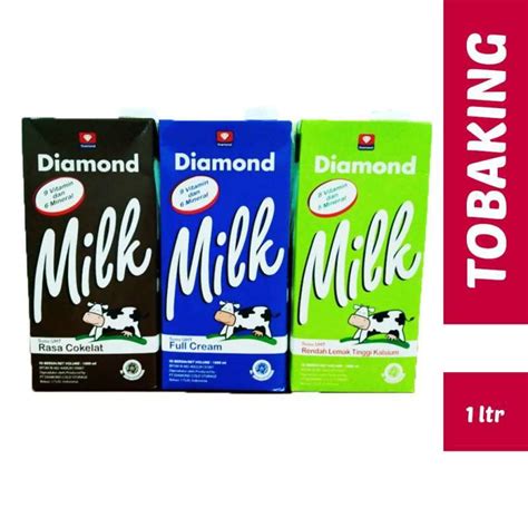 Jual Susu Diamond UHT 1 Liter Full Cream Chocolate Low Fat Di Seller