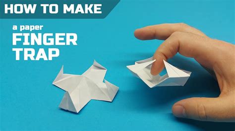 How To Make Diy Origami Finger Trap Paper Finger Trap Origami Fidget