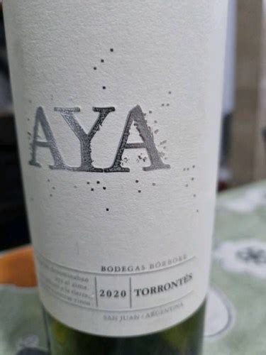 2018 Bodegas Borbore Aya Torrontés Vivino US