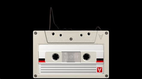 3d Animated White Audio Cassette With Tape Animation Stock Footage Video Of Isolated Logo