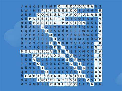 Mecanismos De Participacion Ciudadana Sopa De Letras