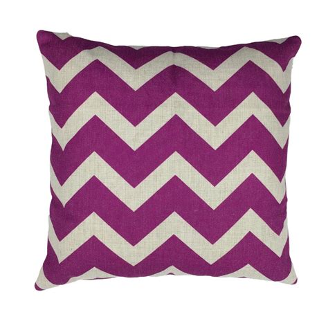 Purple Chevron Cushion Cover