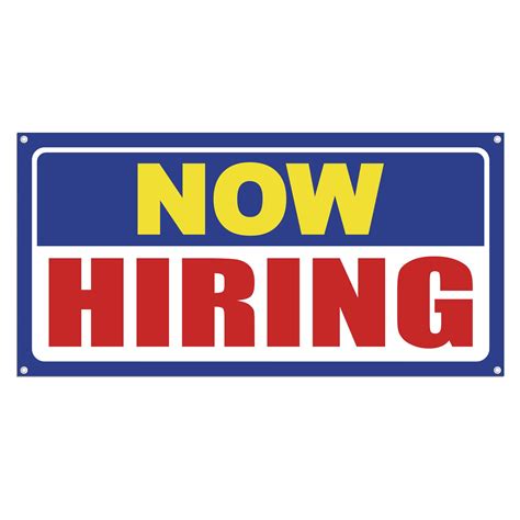 Now Hiring 13 Oz Heavy Duty Vinyl Banner Outdoorindoor Help Wanted