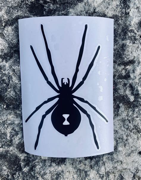 Black Widow Vinyl Decal Etsy