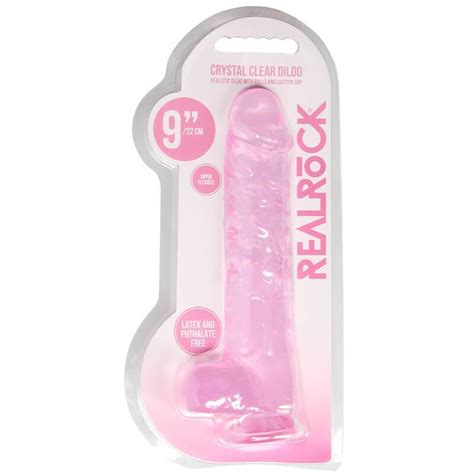 Dildo Realrock Crystal Clear Cm Rosa Lx Sex Shop