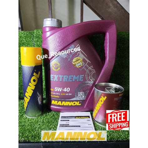 MANNOL 7915 5W40 FULLY SYNTHETIC EXTREME ESTER Shopee Malaysia