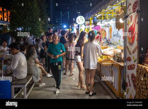 Bangkok Thailand June People At The Jodd Fair S Night