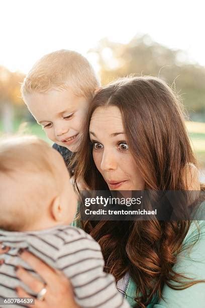 Mother Playing Peek A Boo Photos And Premium High Res Pictures Getty