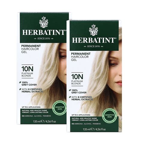 Herbatint Permanent Hair Color Gel N Platinum Blonde Fl Oz