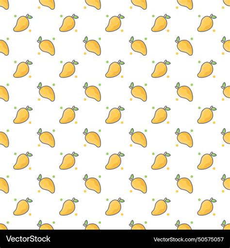 Mango pattern background Royalty Free Vector Image