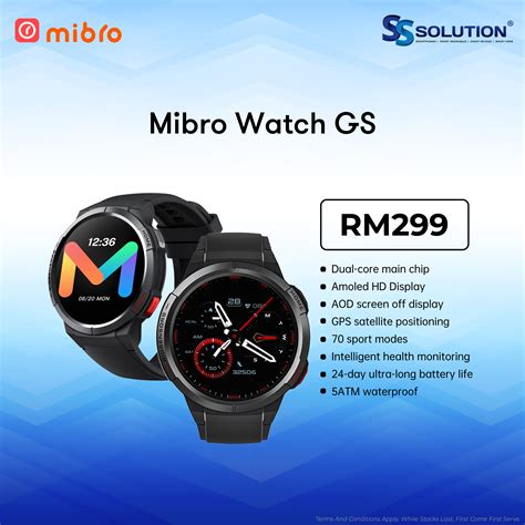 Mibro Watch GS 1 43 Amoled HD Display 70 Sport Modes 24 Day