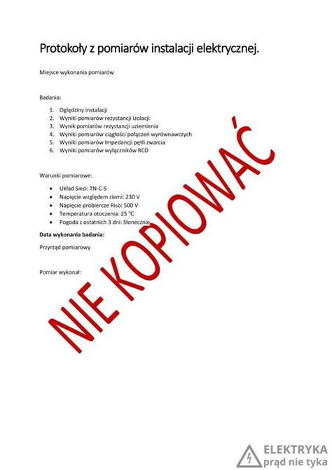 Pomiary instalacji elektrycznych Dlaczego są ważne oraz kto może je