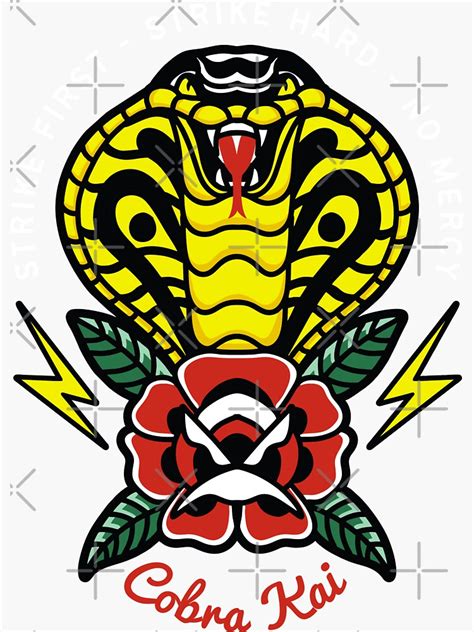 "cobra kai tattoo" Sticker for Sale by redwane | Redbubble