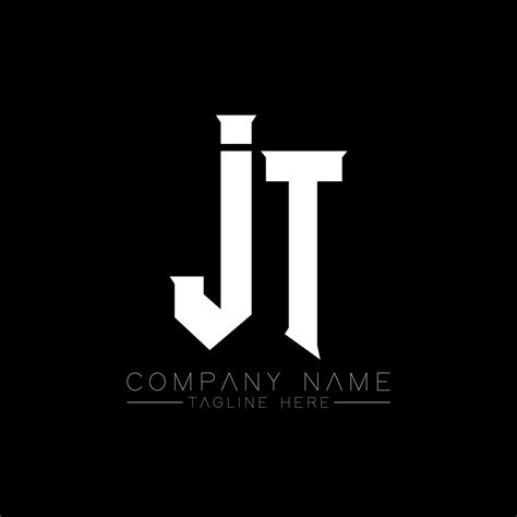 JT Letter Logo Design Initial Letters JT Gaming S Logo Icon For