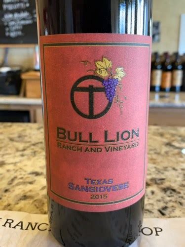 Bull Lion Ranch Vineyard Sangiovese Vivino US