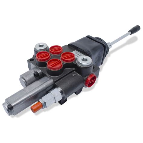 Hydraulic Monoblock Directional Control Valve 2 Spool W Single Float Detent Joystick Handle