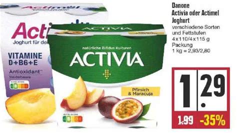 Danone Activia Oder Actimel Joghurt Angebot Bei Edeka Prospekte De