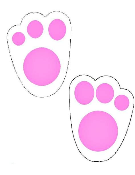 Bunny Footprints Printable