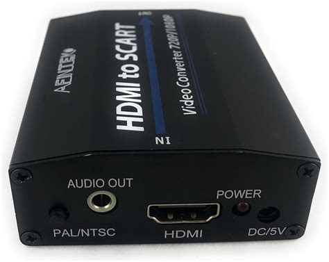 Premium HDMI Naar SCART Converter Adapter Zwart Metaal Bol