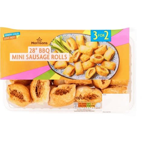 Morrisons BBQ Mini Pork Sausage Rolls 280g Compare Prices Where