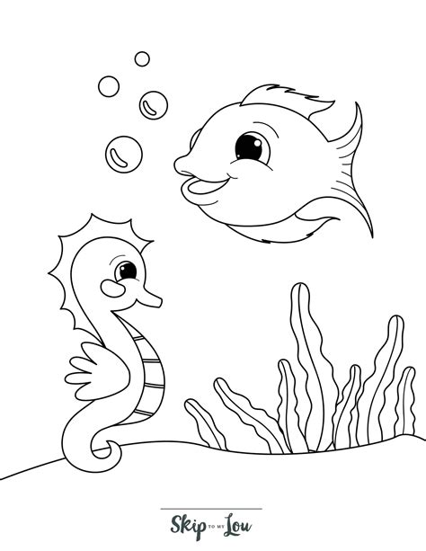 Free Printable Fish Coloring Pages Skip To My Lou Worksheets Library