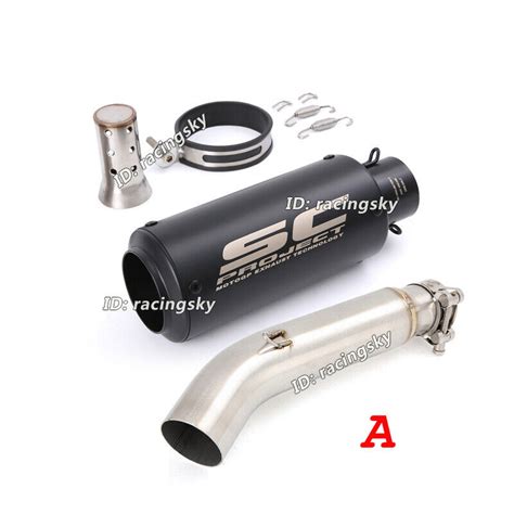 For Honda CB300R 2018 2024 CBR300R Exhaust Link Pipe 51mm Tail Muffler