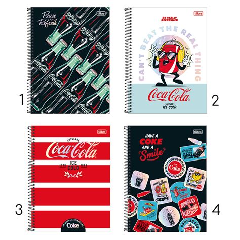 Caderno Universit Rio Tilibra Coca Cola Mat Rias Folhas Amami