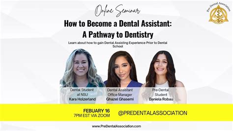 How To Become A Dental Assistant A Pathway To Dentistry YouTube