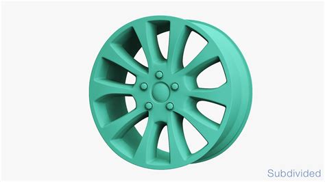 Audi Car Wheel Rim 3d Model Turbosquid 1427508