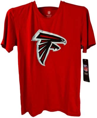 Nfl Team Apparel Youth Atlanta Falcons Team Logo T Shirt Red Medium