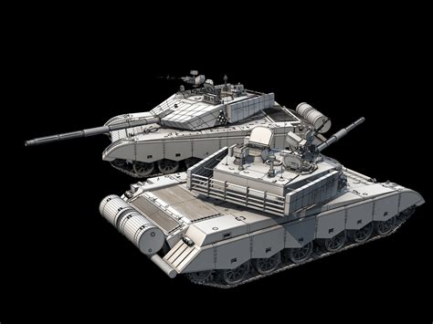 China Ztz 99 Ztz 99a Main Battle Tanks 3d Model Cgtrader